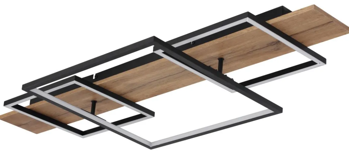 Globo LED Deckenleuchte Square Wood 2