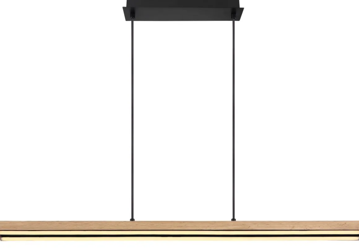 Globo LED Pendelleuchte Doro Eiche Graphit