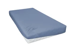 Hahn Spannbetttuch Blau 100 x 200 cm