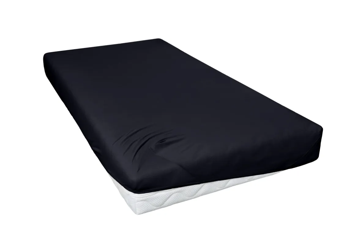 Hahn Spannbetttuch Schwarz 100 x 200 cm