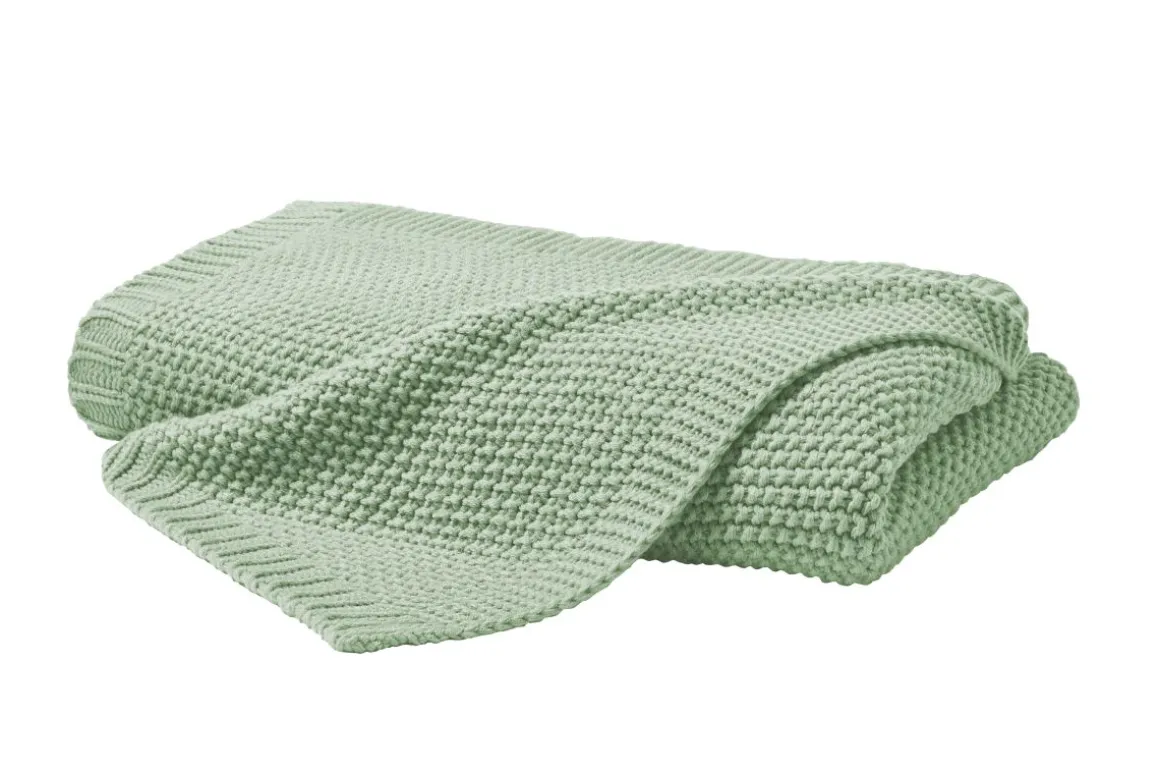 Hahn Strickdecke Grün 130 x 170 cm