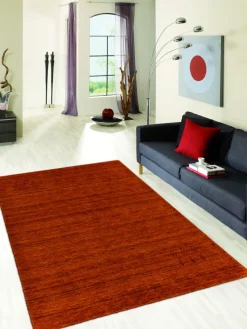 Handloom aus Indien Marand kupfer 200 x 300 cm