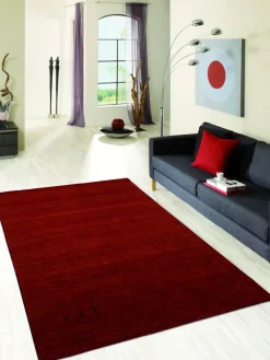 Handloom aus Indien Marand rot 40 x 60 cm