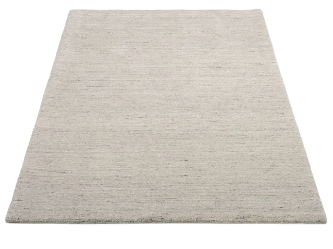 Handloom Sadhana aus Indien Grau 140 x 200 cm