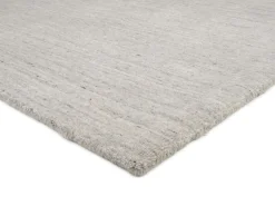 Handloom Sadhana aus Indien Grau 140 x 200 cm
