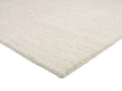 Handloom Sadhana aus Indien Hellgrau-Natur 200 x 250 cm