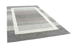 Handloomteppich aus Indien Memu Silver Multi 70 x 140 cm