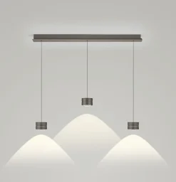 HELL 3-flg LED Pendellampe Mika Bronze