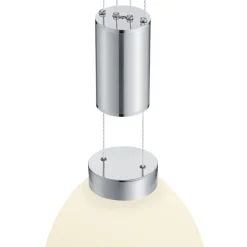 HELL 3-flg LED Pendelleuchte Sam Nickel