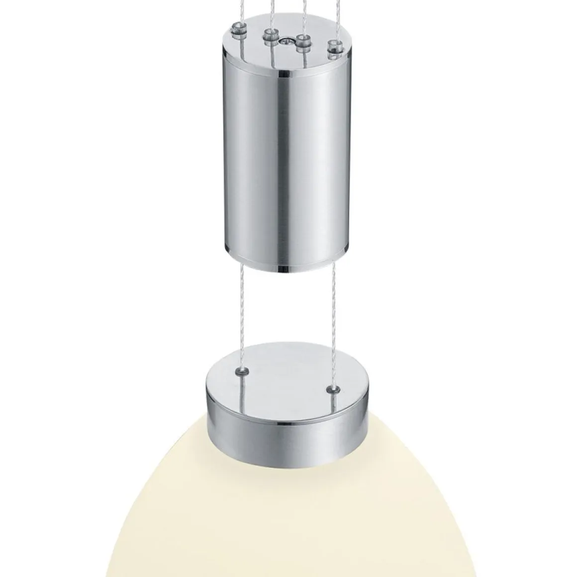 HELL 3-flg LED Pendelleuchte Sam Nickel