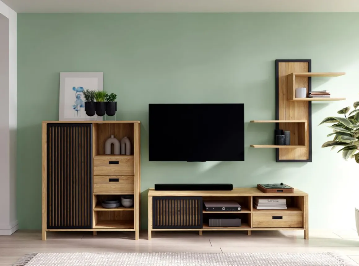 Highboard Jytana Eiche 103x130 cm