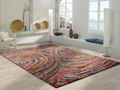 Hochflorteppich Multi Samana Mehrfarbig 65 x 130 cm