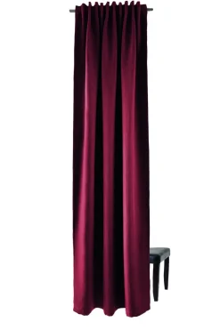 Indes Fuggerhaus Verdunkler Galdin verdeckte Schlaufen Bordeaux 140 x 245 cm