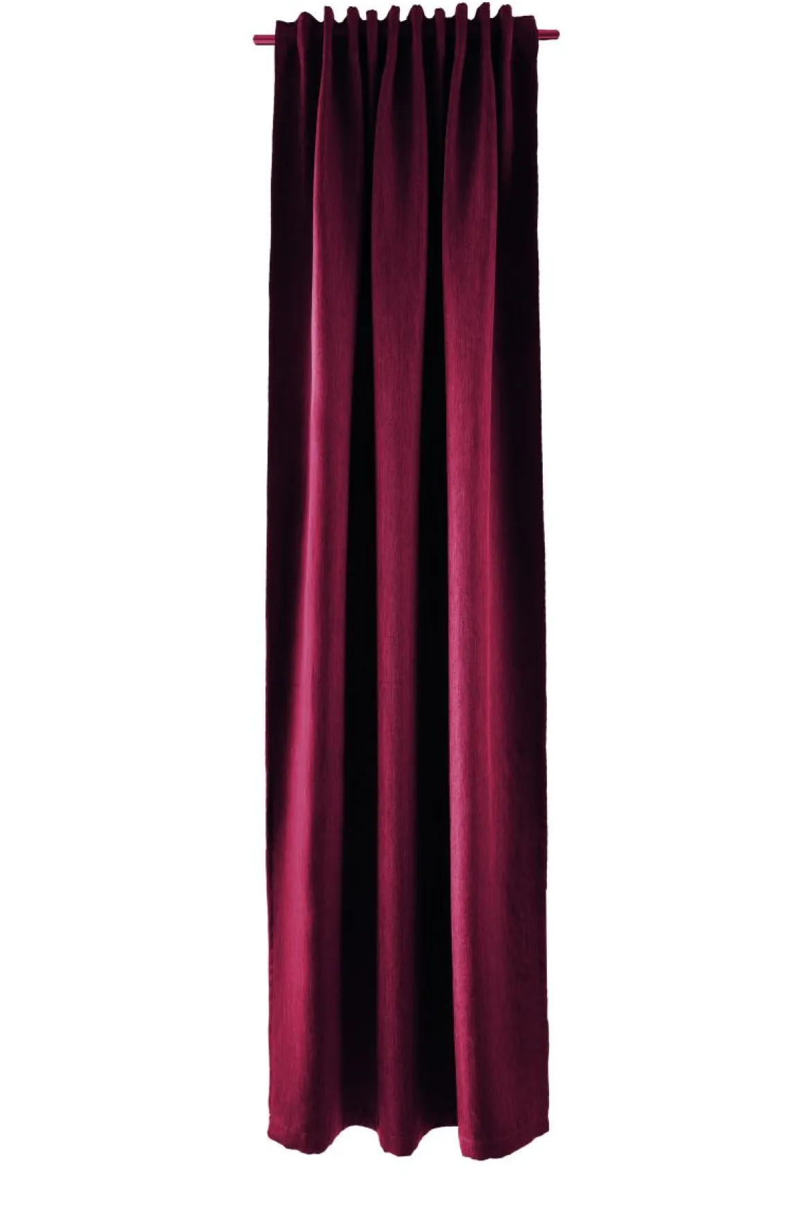Indes Fuggerhaus Verdunkler Galdin verdeckte Schlaufen Bordeaux 140 x 245 cm