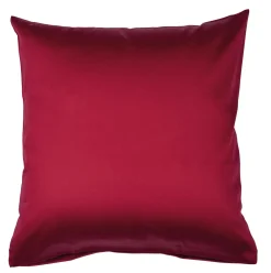Janine Colors Mako-Satin Kissenbezug Bordeaux 40 x 40 cm