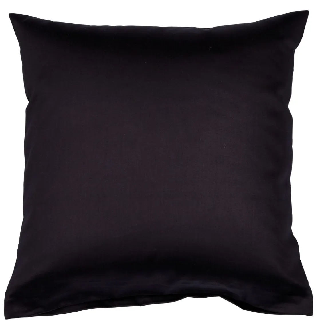 Janine Colors Mako-Satin Kissenbezug Schwarz 40 x 40 cm