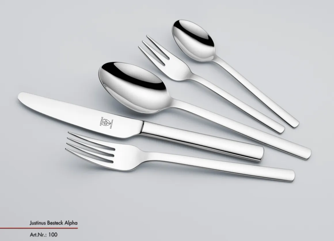 Justinus 60-tlg Besteck Set Alpha