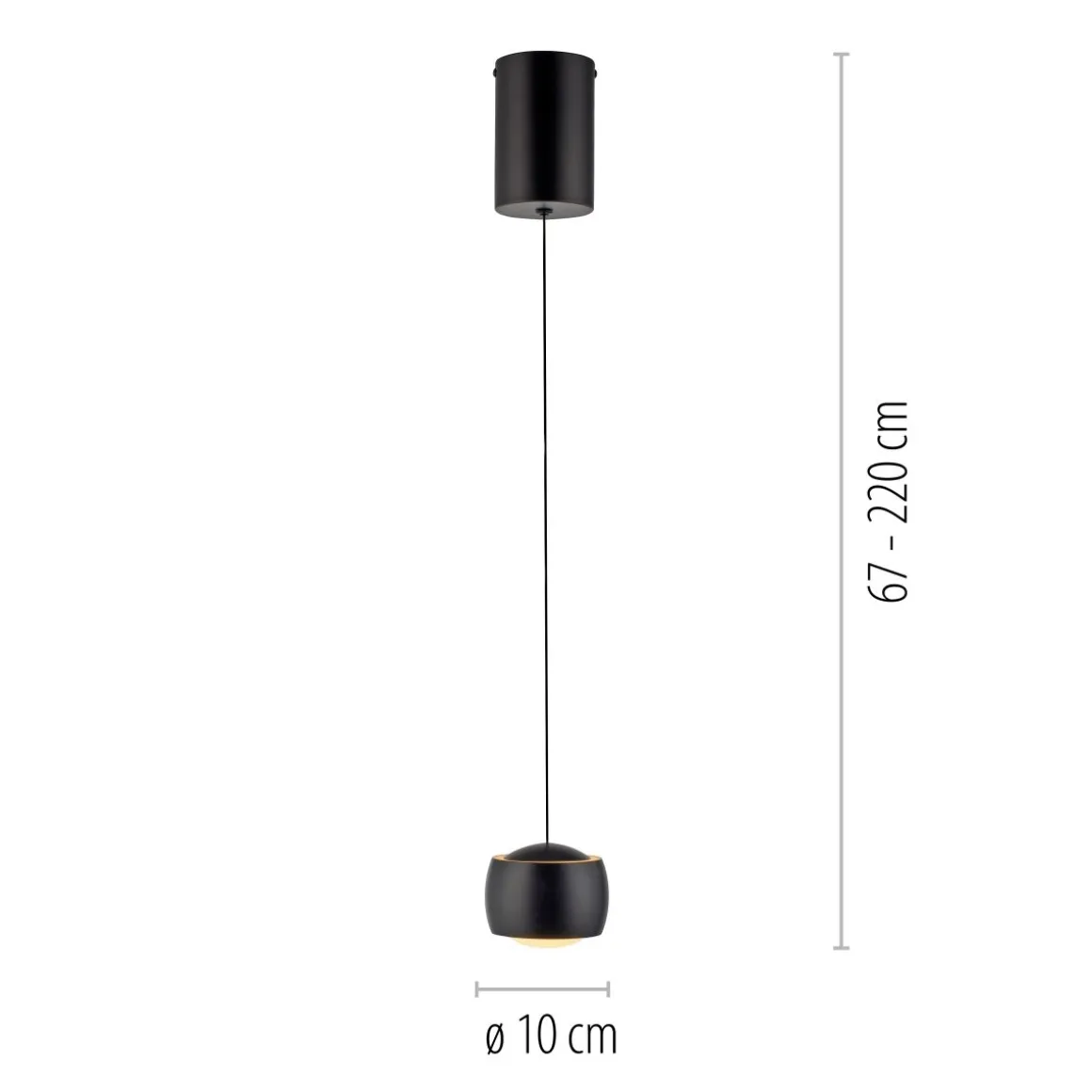JUST LIGHT. 1-flg LED Pendellampe Ballini