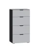 Jutzler Kommode 03 Grau Schwarz