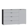 Jutzler Kommode 14 Grau Schwarz