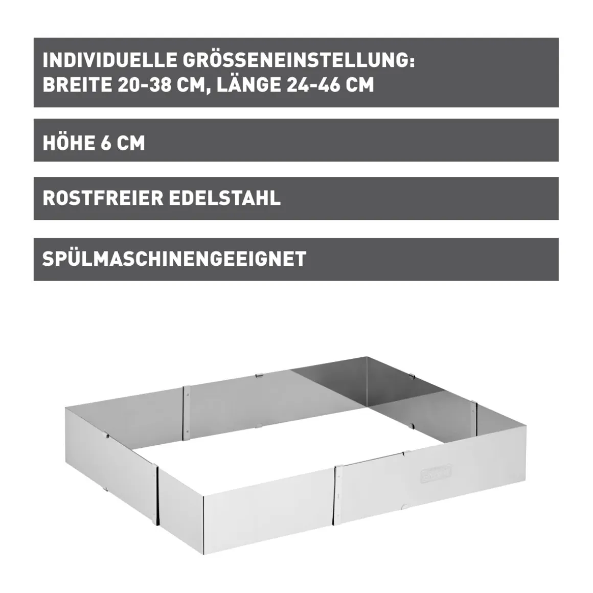 Kaiser Backrahmen 24x20cm-46x38cm