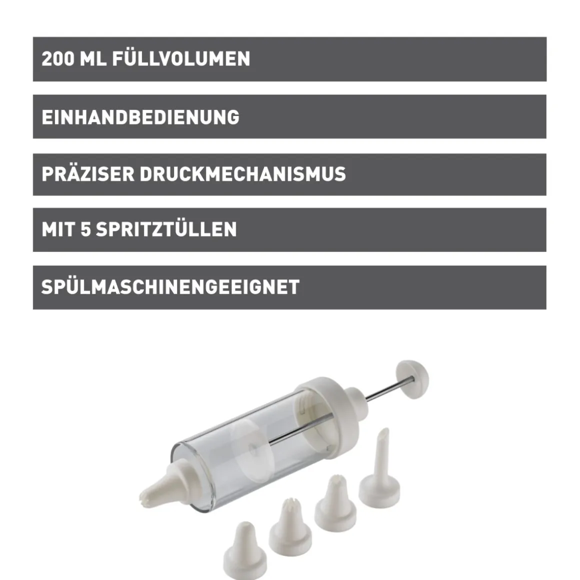 Kaiser Cremespritze 200ml Patisserie