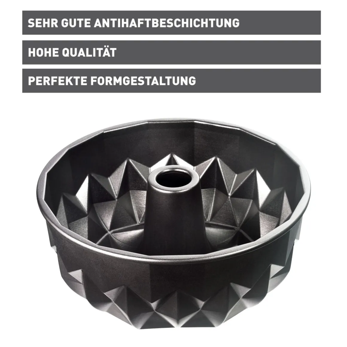 Kaiser Gugelhupf Backform geometrisch
