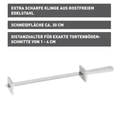 Kaiser Tortenbodenmesser mit Distanzhalter