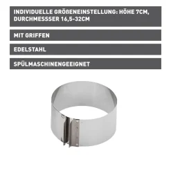 Kaiser Tortenring 7 cm