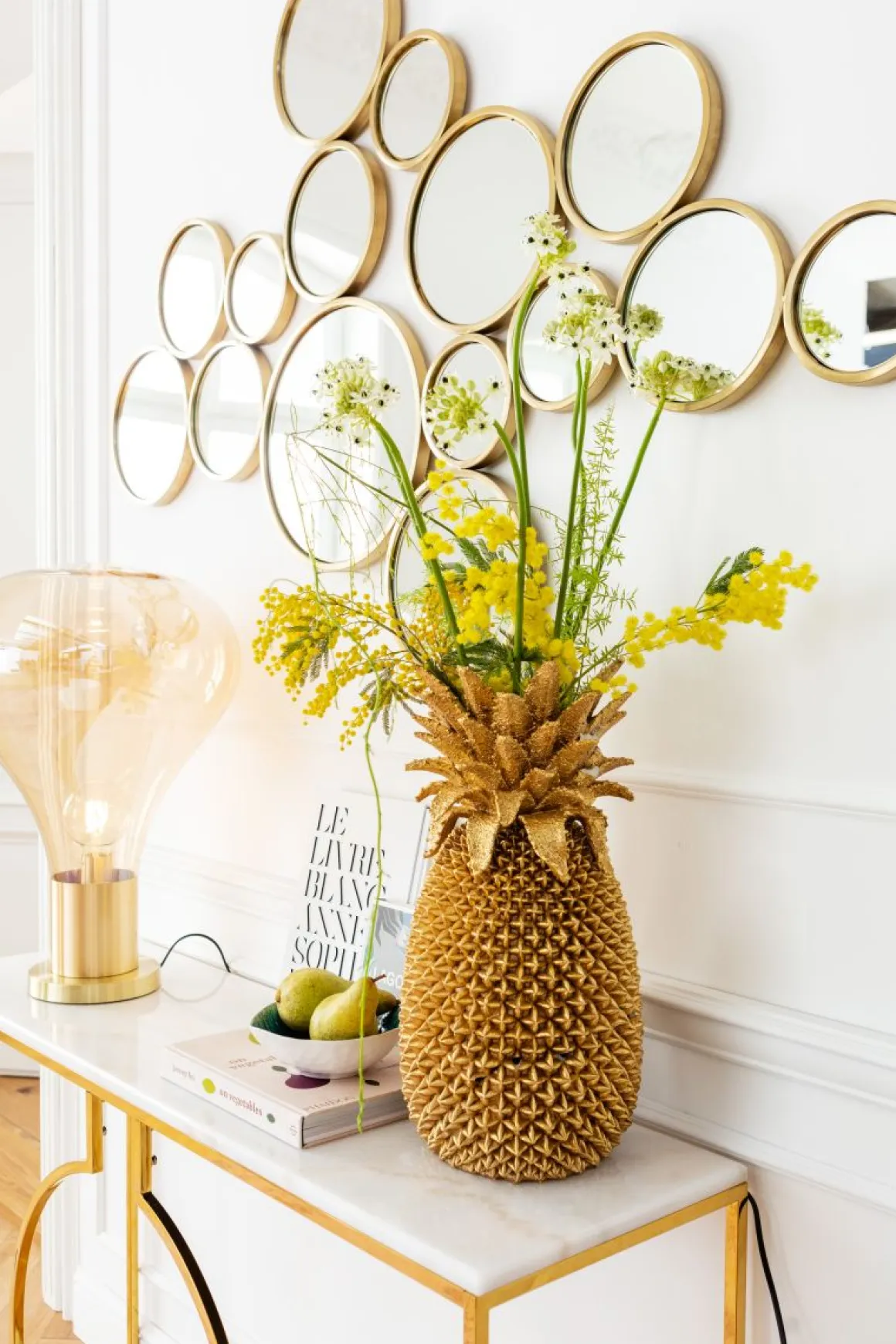 KARE Spiegel Bubbles Brass