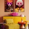 KARE Tischleuchte Josy Pink