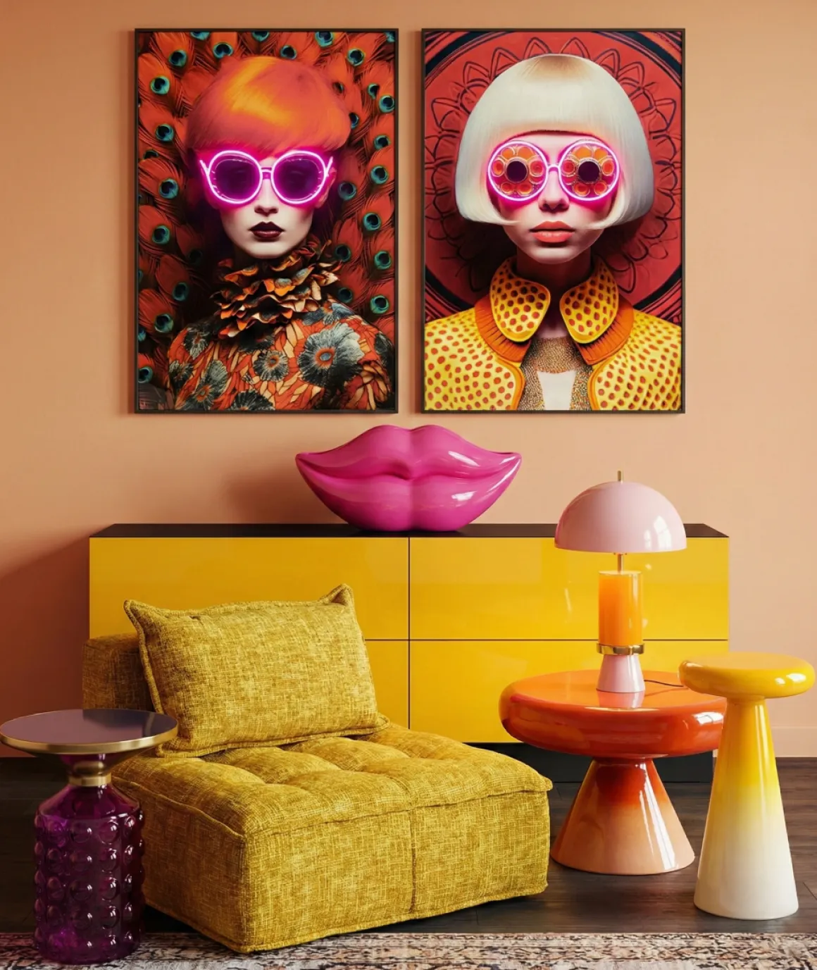 KARE Tischleuchte Josy Pink