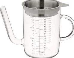 Küchenprofi Fett-Trennkanne 1 Liter, Aus Glas & Rostfreiem Edelstahl
