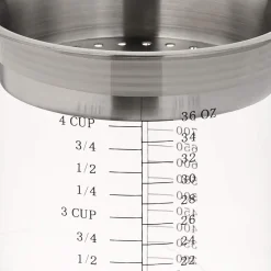 Küchenprofi Fett-Trennkanne 1 Liter, Aus Glas & Rostfreiem Edelstahl
