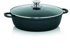 kela Aluguss Servierpfanne Kerros mit Glasdeckel Ø 32 cm
