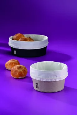 kela Brotkorb silbergrau Grana
