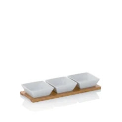 kela Dip Schalen-Set Philipa mit Bambusplatte