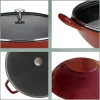 kela Gusseisen Wok Calido Rot Ø 36 cm