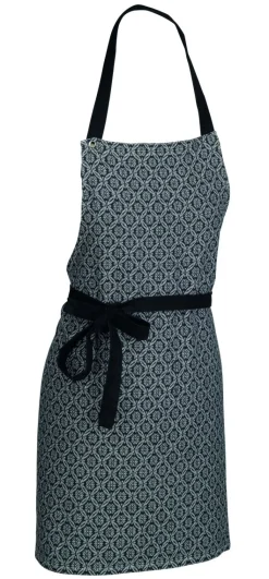 kela Schürze weiß-schwarz Muster Gianna