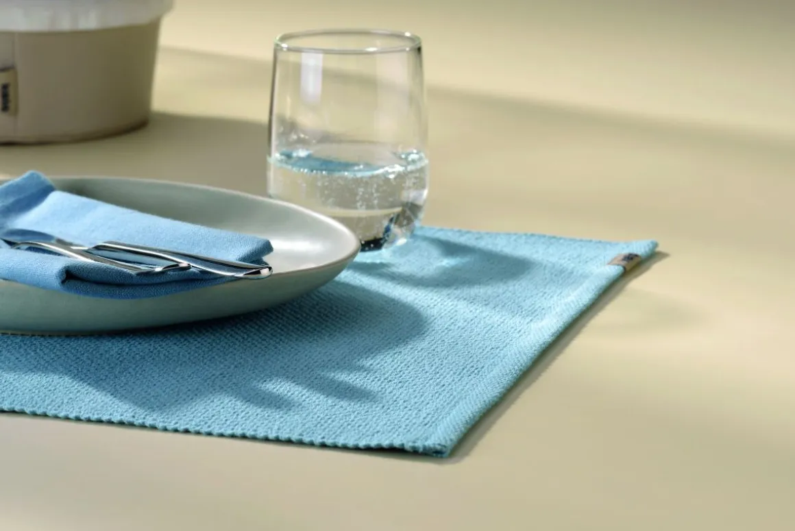 kela Tischset Tamina frostblau