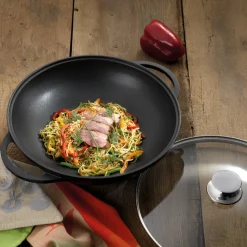 kela Wok schwarz Kerros Aluguss