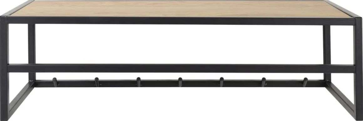 Kleiderhakenbrett Seaford Eiche 77 x 28 cm