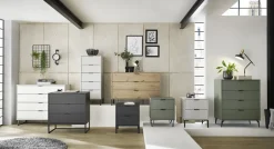 Kommode Bonnie Anthrazit 178 x 87 cm