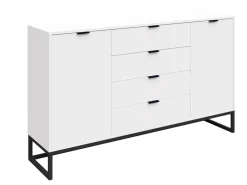 Kommode Bonnie Ice White 178 x 87 cm