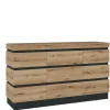 Kommode Corte Eiche Grau 161 x 93 cm