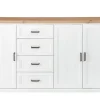 Kommode Jasmin weiß 182 x 102 cm