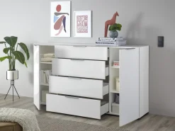 Kommode Santorin Weiß 180 x 99 cm