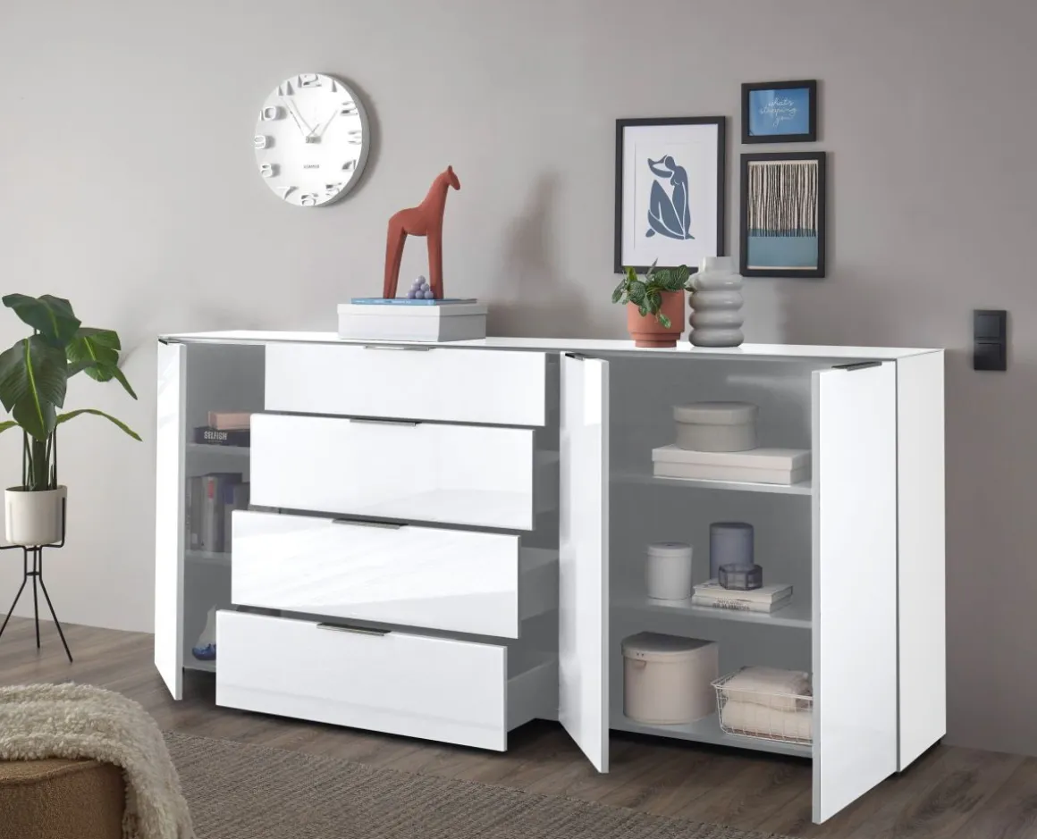 Kommode Santorin Weiß 226 x 99 cm