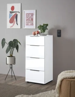 Kommode Santorin Weiß 45 x 99 cm