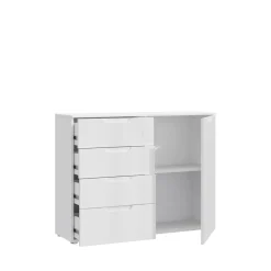 Kommode Sienna Weiß 110 x 85 cm